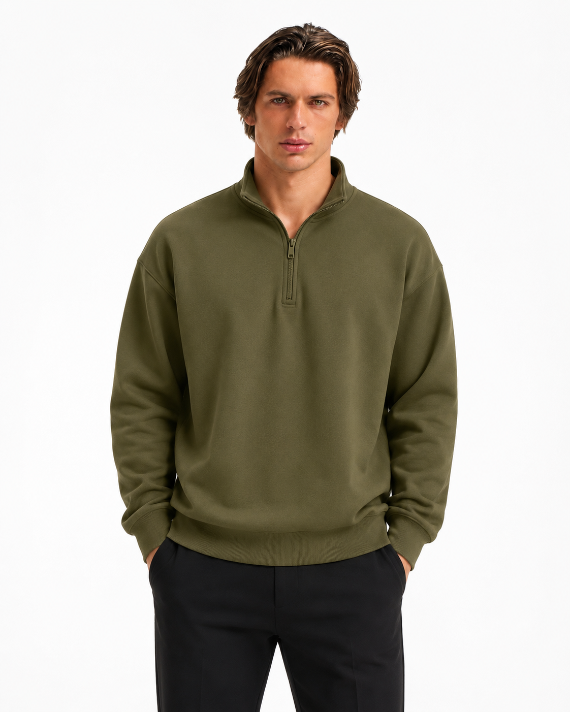 FLORENCE QUARTER ZIP SWEATER