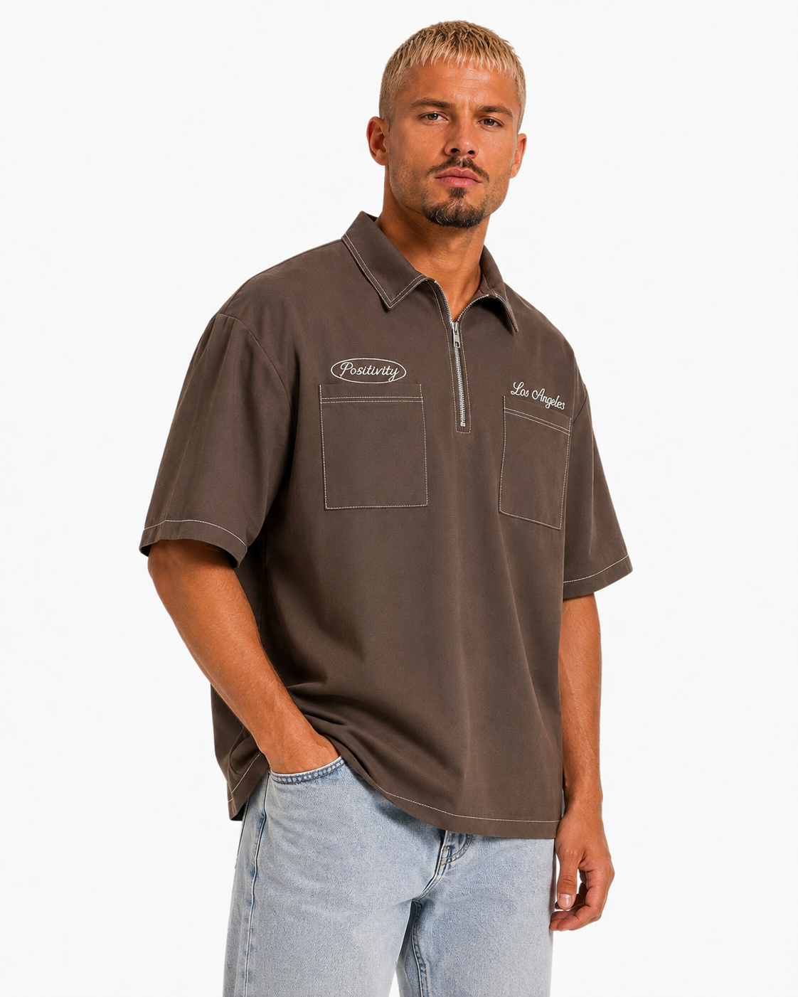LOS ANGELES ZIP POLO